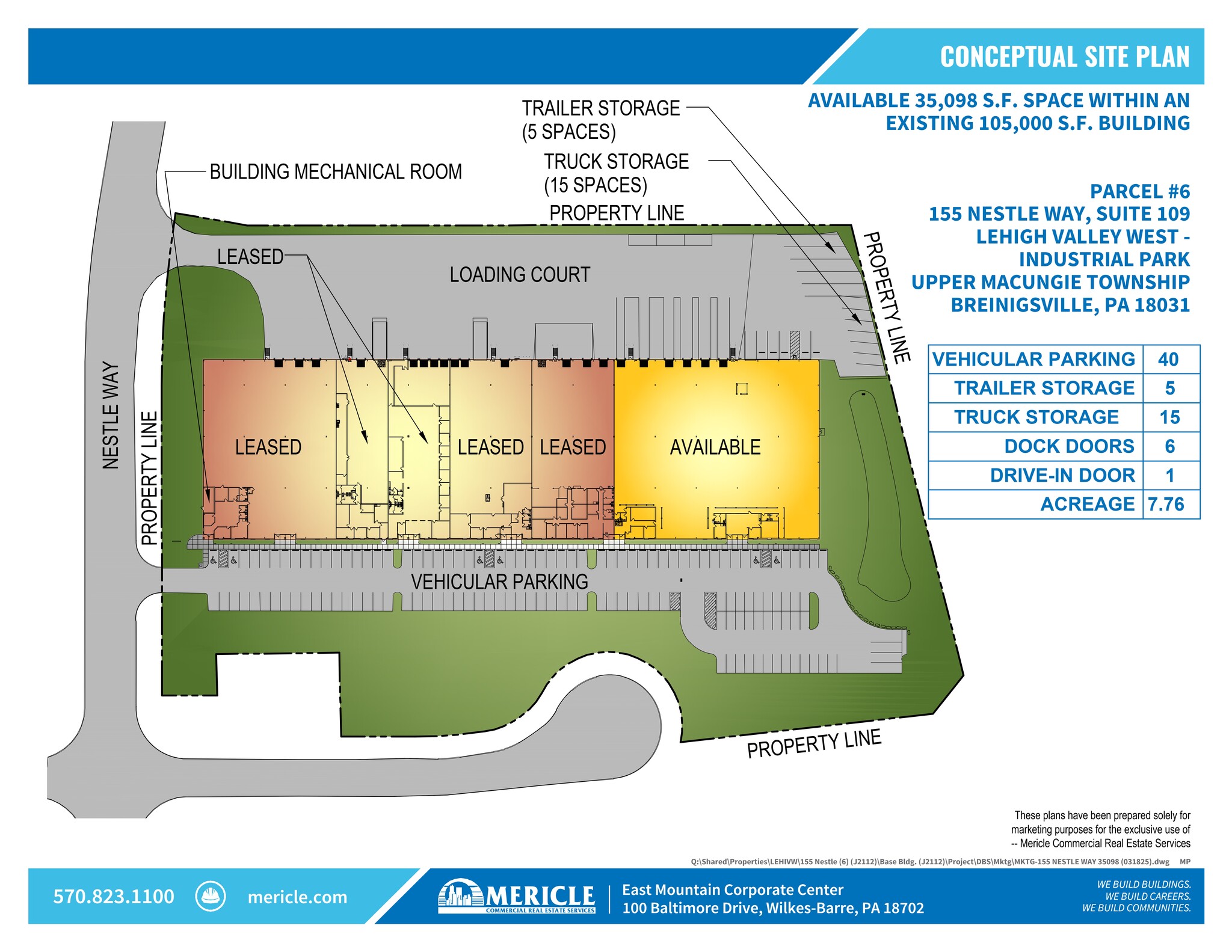 155 Nestle Way, Breinigsville, PA for lease Site Plan- Image 1 of 2