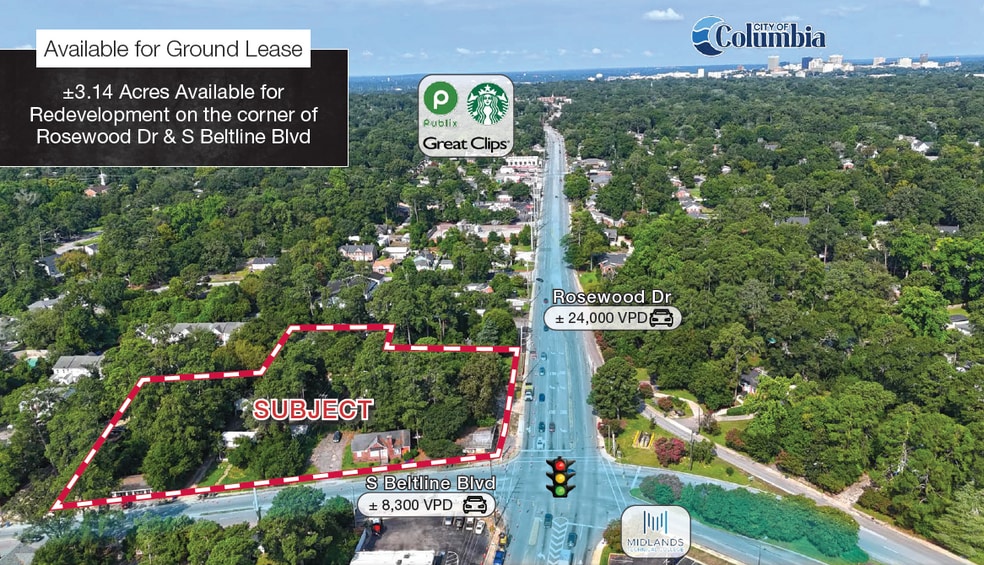 S Beltline Blvd & Rosewood Dr, Columbia, SC for lease - Primary Photo - Image 1 of 3