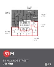 51 Monroe St, Rockville, MD à louer Plan d’étage- Image 2 de 2