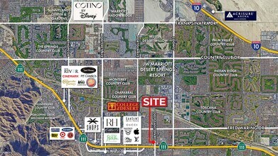 44755 Deep Canyon Rd, Palm Desert, CA - Aérien  Vue de la carte - Image1