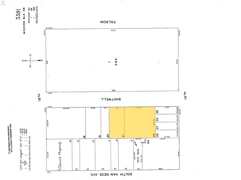 438-452 Shotwell St, San Francisco, CA à louer - Plan cadastral - Image 3 de 3
