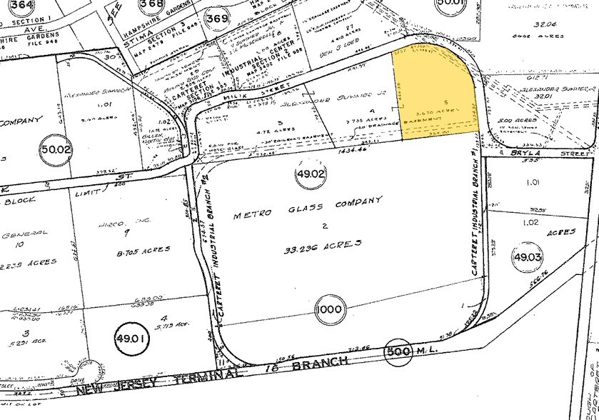 1200 Milik St, Carteret, NJ à louer - Plan cadastral - Image 3 de 7