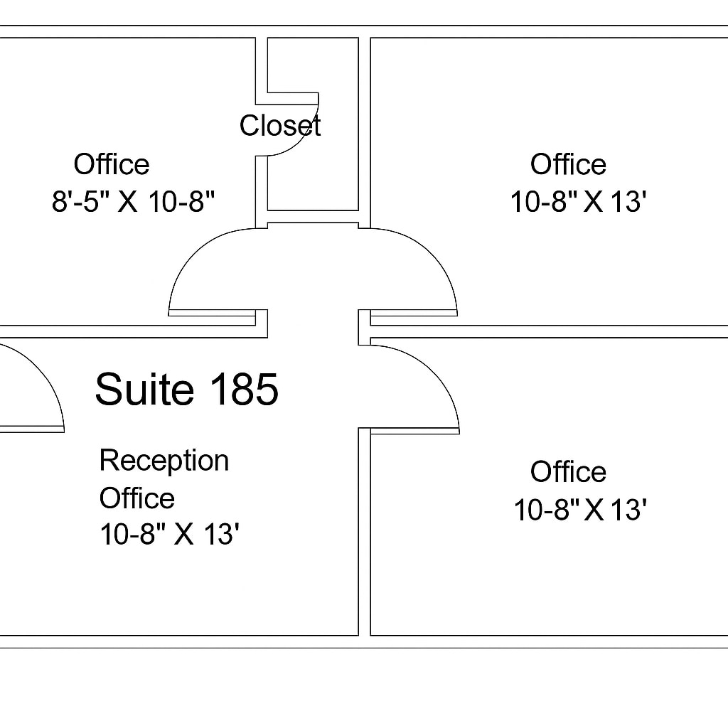 1340 S main St, Grapevine, TX à louer Plan d’étage- Image 1 de 1