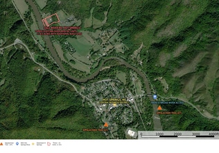 1640-642 River Rd, Hot Springs, NC - AERIAL map view