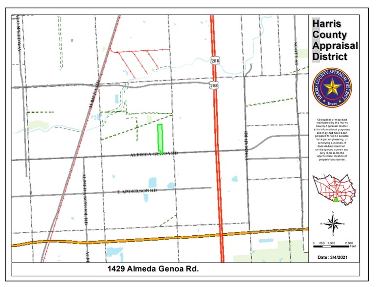 1429 Almeda Genoa Rd, Houston, TX à vendre - Plan cadastral - Image 1 de 1