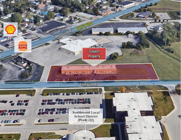 605 Lemoyne Rd, Northwood, OH à vendre - Aérien - Image 2 de 3