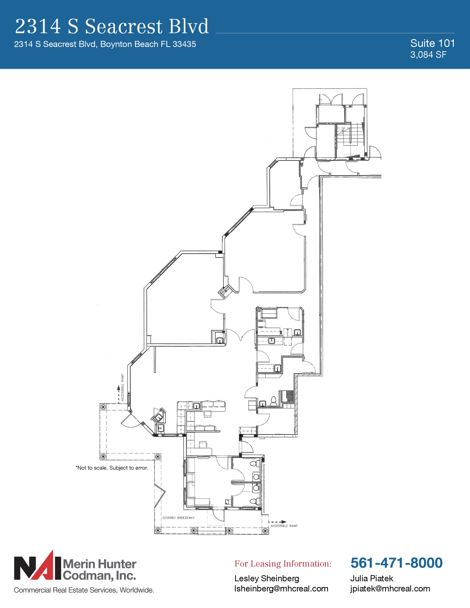 2314 Seacrest Blvd, Boynton Beach, FL for lease Floor Plan- Image 1 of 12