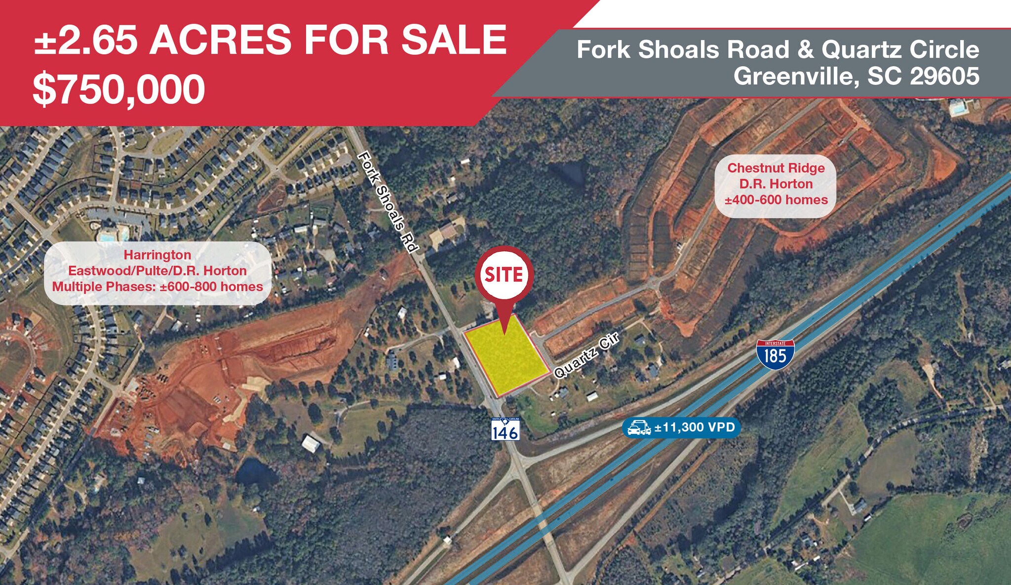 Fork Shoals (SC 146) Rd, Greenville, SC à vendre Aérien- Image 1 de 3