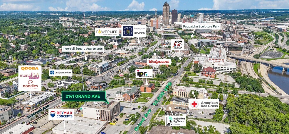 2141 Grand Ave, Des Moines, IA à louer - Photo du bâtiment - Image 2 de 2