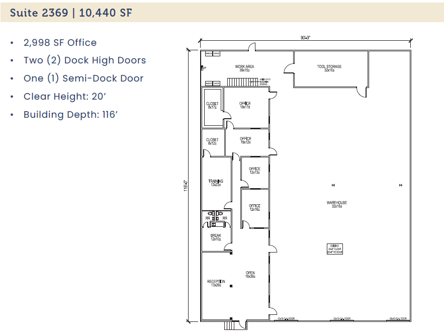 2355 Pecan Ct, Haltom City, TX for lease Floor Plan- Image 1 of 1