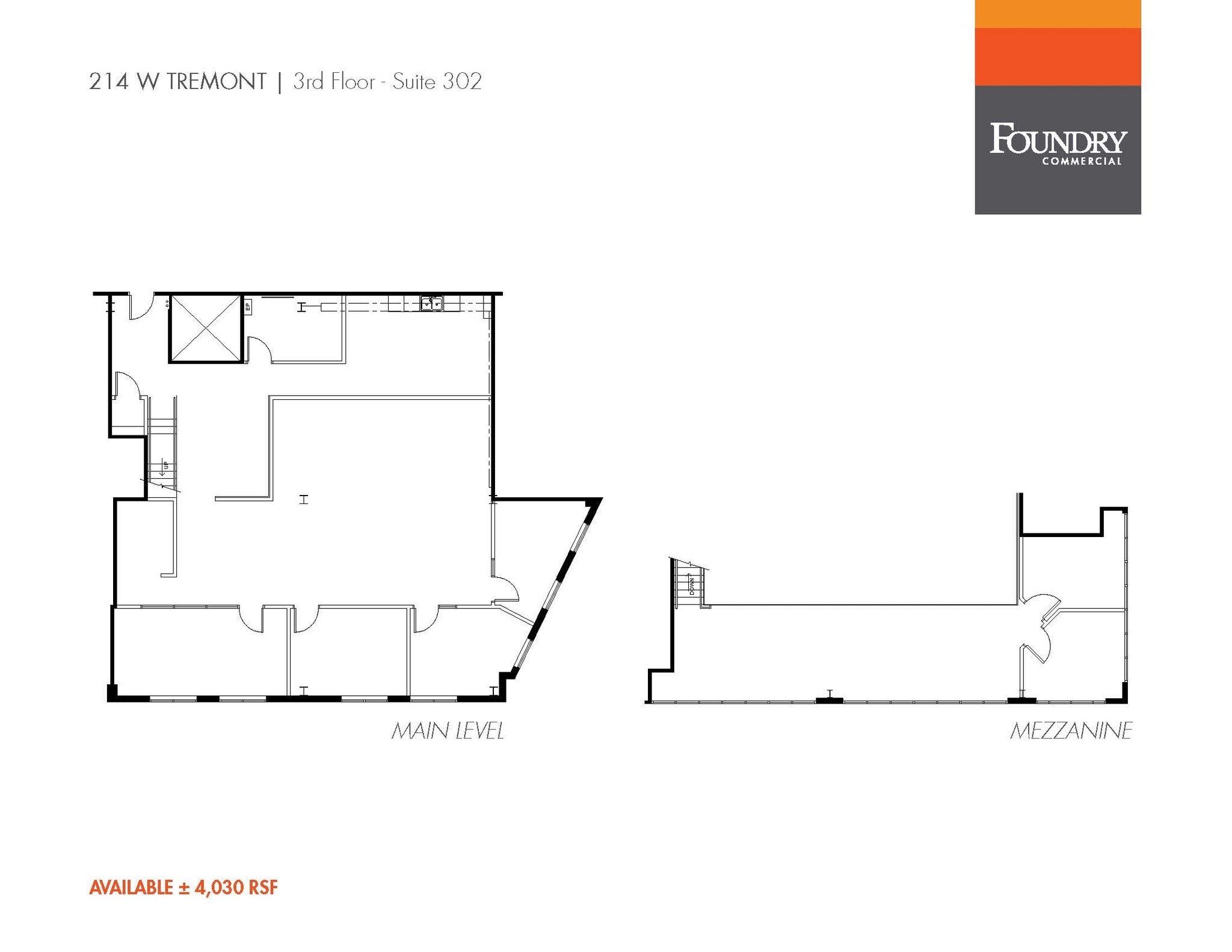 214 W Tremont Ave, Charlotte, NC à louer Plan d’étage- Image 1 de 6