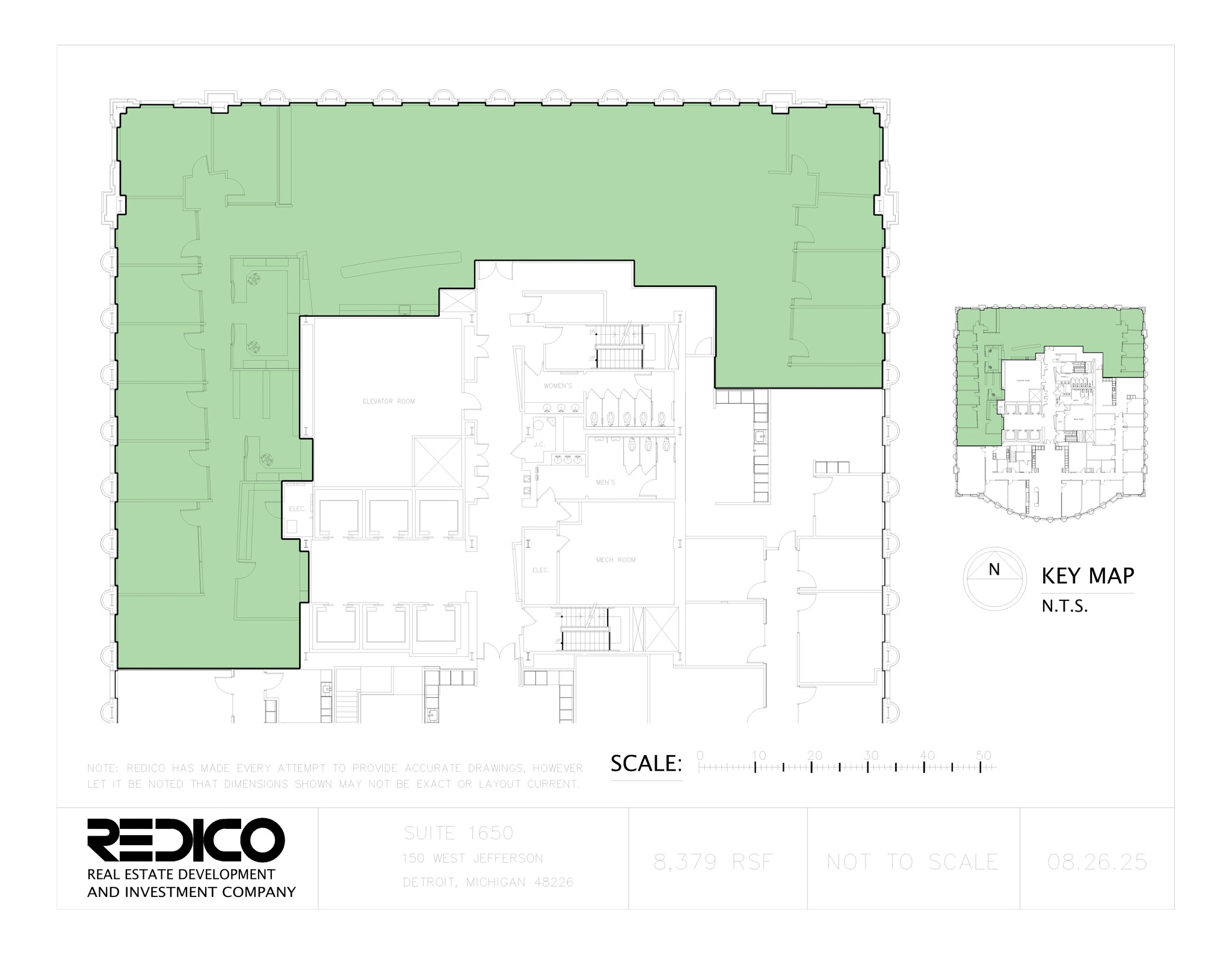 150 W Jefferson Ave, Detroit, MI for lease Site Plan- Image 1 of 1