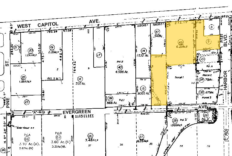 800-830 Harbor Blvd, West Sacramento, CA à louer - Plan cadastral - Image 2 de 25