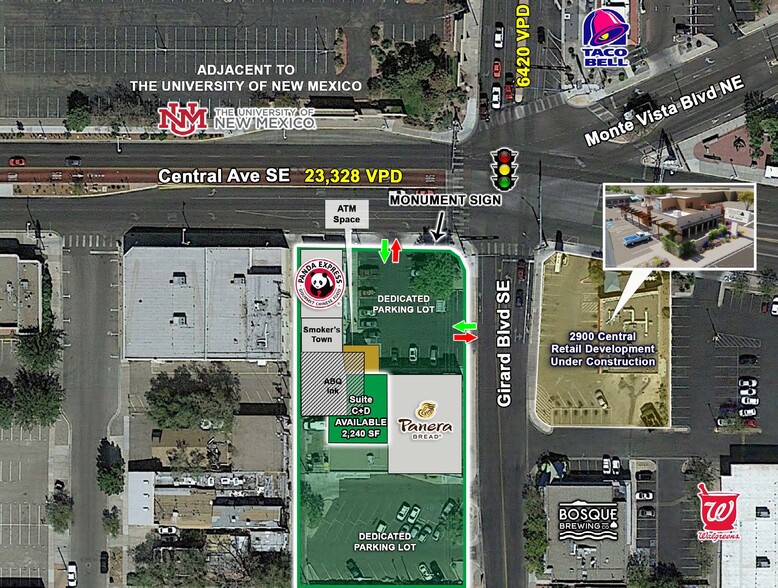 2820 Central Ave SE, Albuquerque, NM for lease - Building Photo - Image 2 of 9