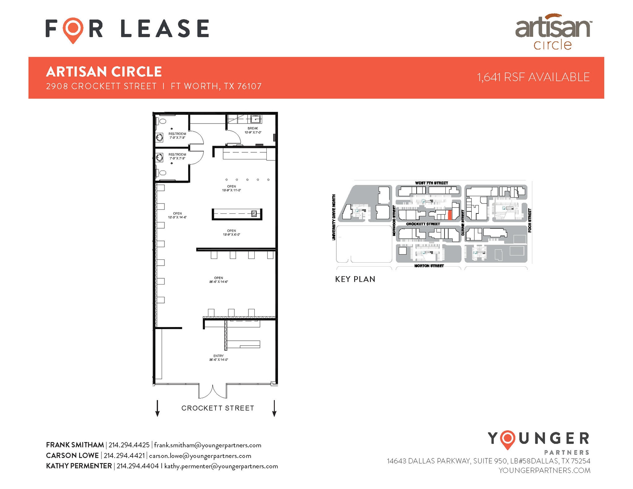 2973 W 7th St, Fort Worth, TX for lease Floor Plan- Image 1 of 2