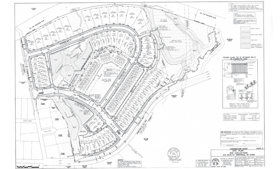 The Collection At Knightdale Station, Knightdale, NC for sale - Plat Map - Image 2 of 4