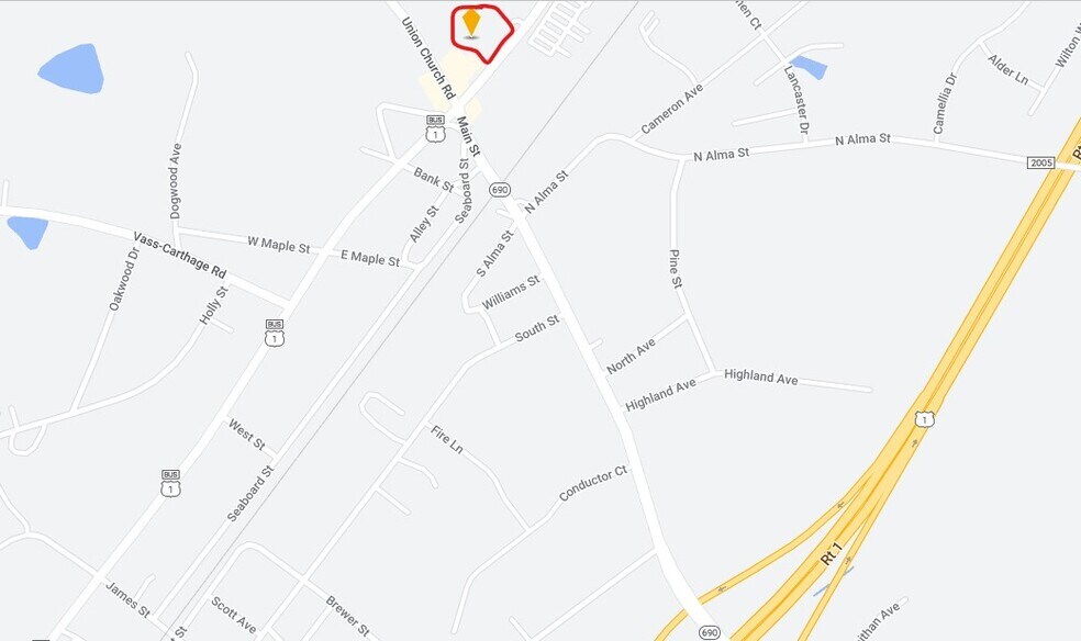 Highway 1 N, Vass, NC à vendre - Plan cadastral - Image 3 de 6