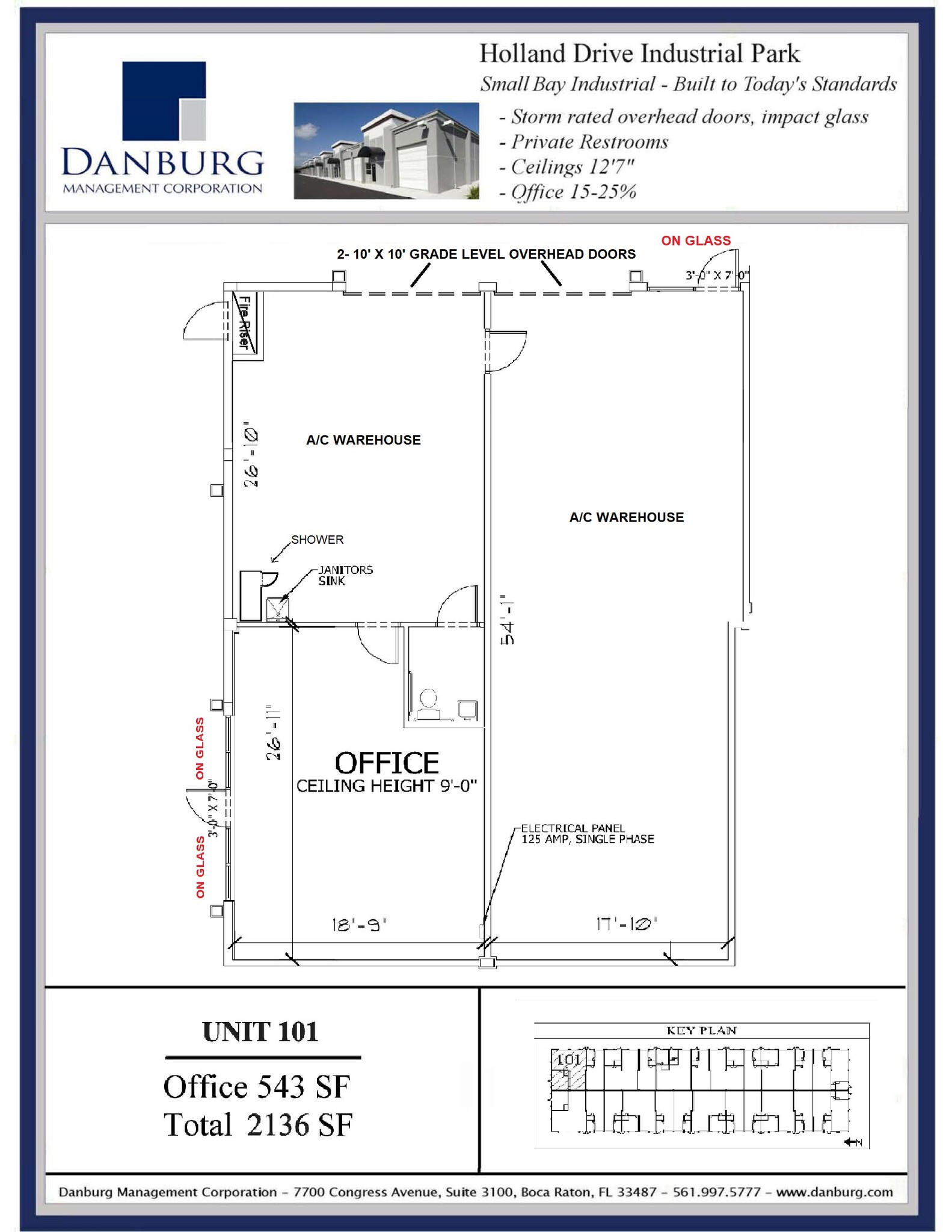 1020 Holland Dr, Boca Raton, FL à louer Plan d’étage- Image 1 de 1