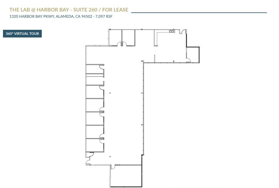 1310-1430 Harbor Bay Pky, Alameda, CA à louer Plan d’étage- Image 1 de 1