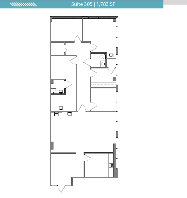 1345 W Bay Dr, Largo, FL à louer Plan d’étage- Image 1 de 1