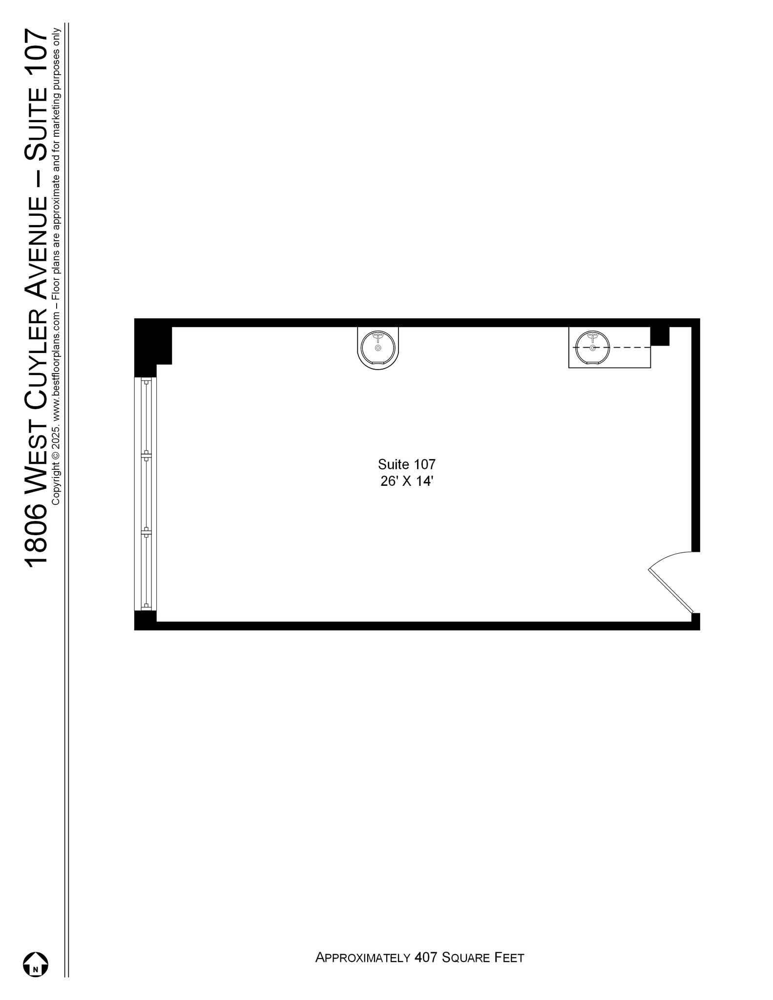 1800-1814 W Cuyler Ave, Chicago, IL for lease Interior Photo- Image 1 of 1