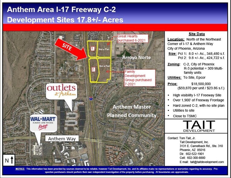 43775 BLACK CANYON HWY, Phoenix, AZ à vendre - Photo du bâtiment - Image 1 de 2