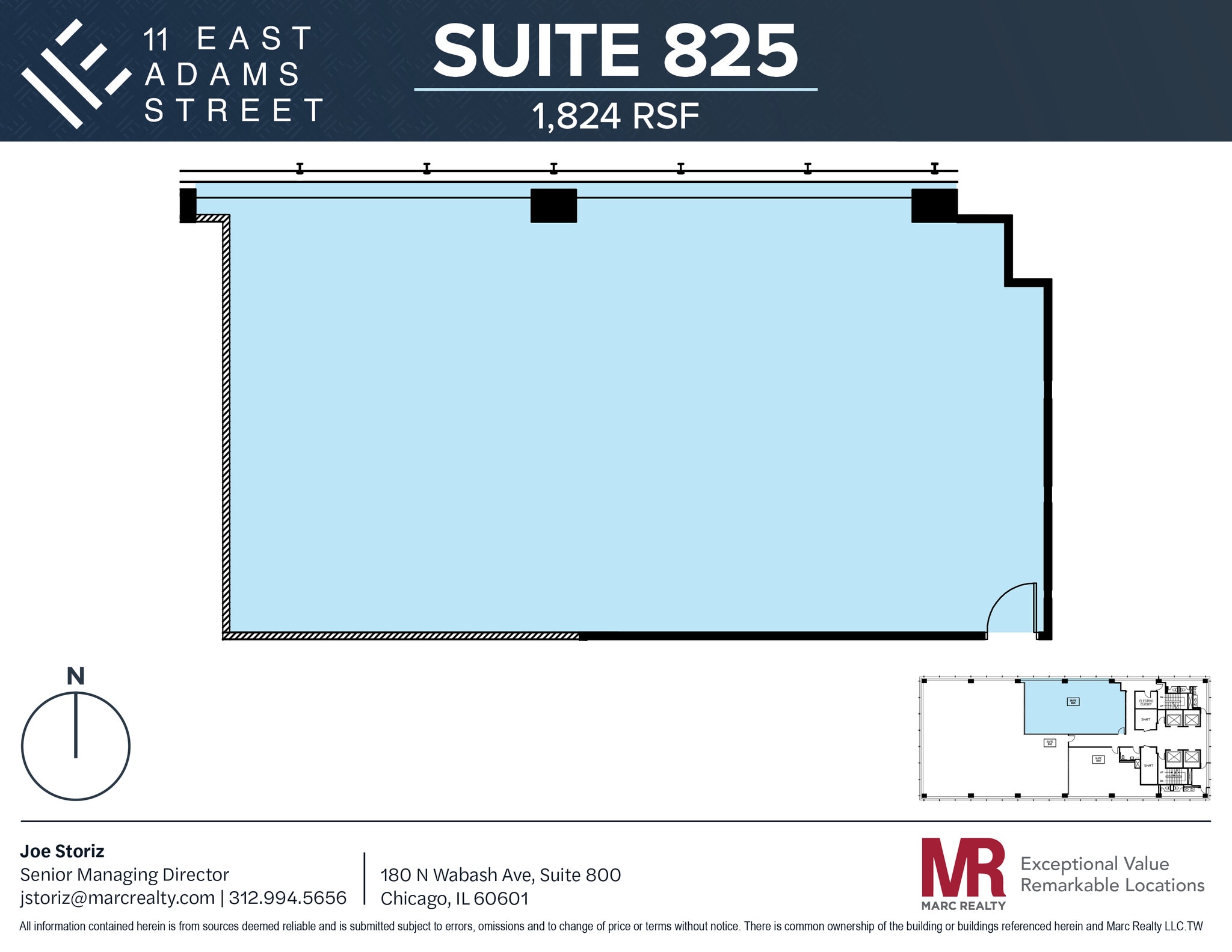 11 E Adams St, Chicago, IL for lease Floor Plan- Image 1 of 1