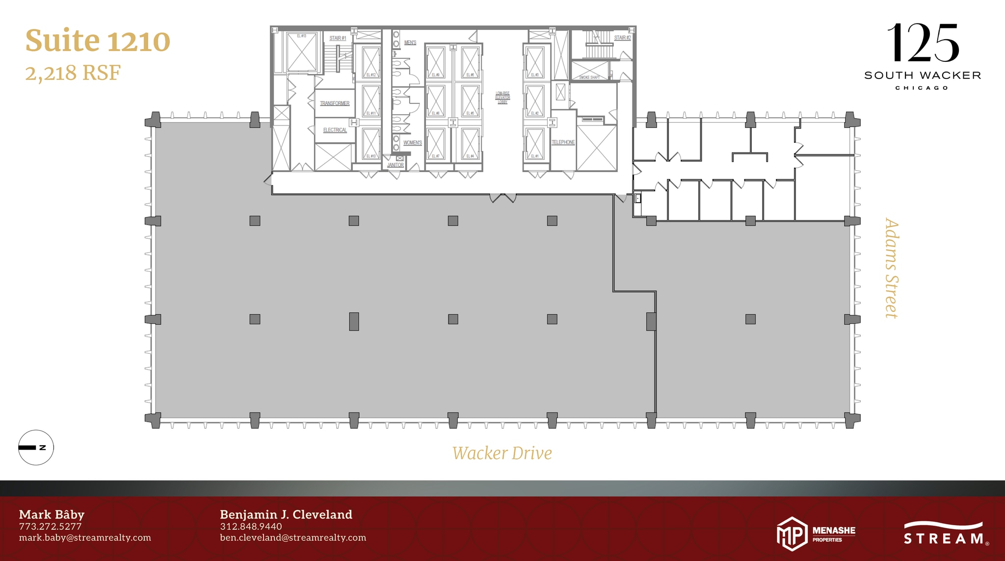 125 S Wacker Dr, Chicago, IL à louer Plan d’étage- Image 1 de 1