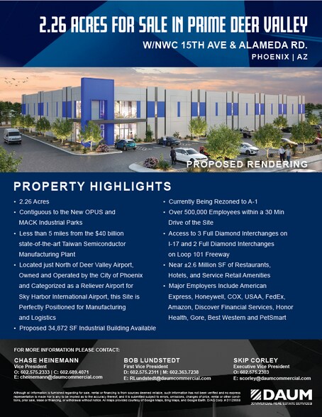 N/NWC 15th Ave & Alameda Rd, Phoenix, AZ à vendre - Photo du bâtiment - Image 2 de 3