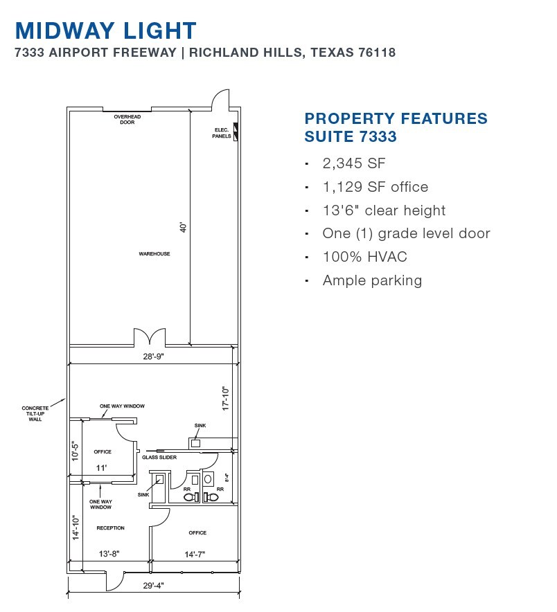 7450-7470 Dogwood Park, Richland Hills, TX for lease Floor Plan- Image 1 of 1