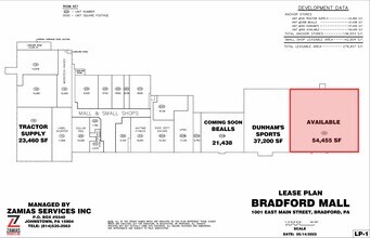 1001 E Main St, Bradford, PA for lease Floor Plan- Image 2 of 2