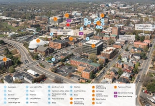 314 E Water St, Charlottesville, VA - Aerial map view