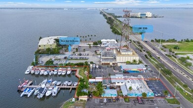 400-408 W Cocoa Beach Cswy, Cocoa Beach, FL - Aérien  Vue de la carte - Image1