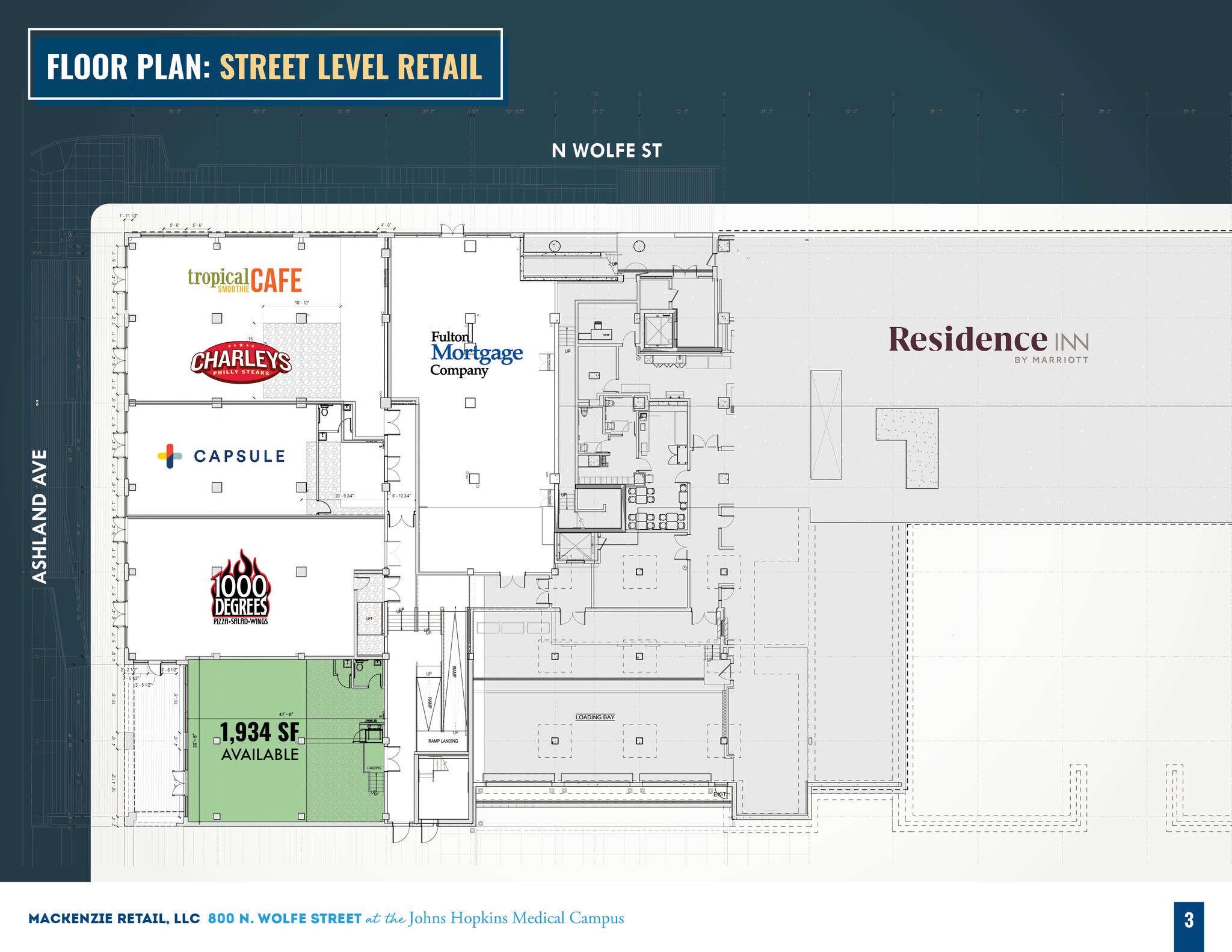 800 N Wolfe St, Baltimore, MD for lease Floor Plan- Image 1 of 2