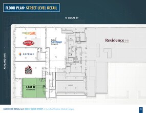 800 N Wolfe St, Baltimore, MD for lease Floor Plan- Image 1 of 2