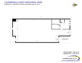 2696 NW 31st Ave, Lauderdale Lakes, FL à louer Plan d  tage- Image 1 de 1