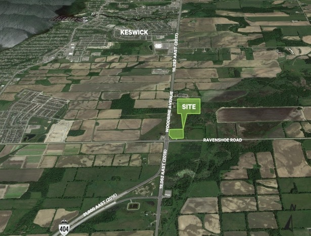 Woodbine & Ravenshoe Rd, Georgina, ON for lease - Aerial - Image 2 of 2