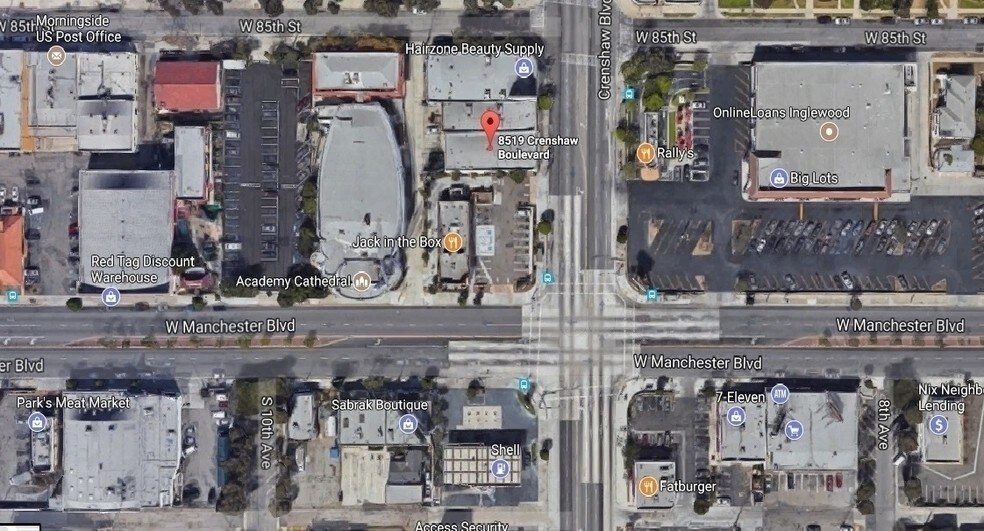 8521 Crenshaw Blvd, Inglewood, CA à louer - Photo du bâtiment - Image 2 de 2