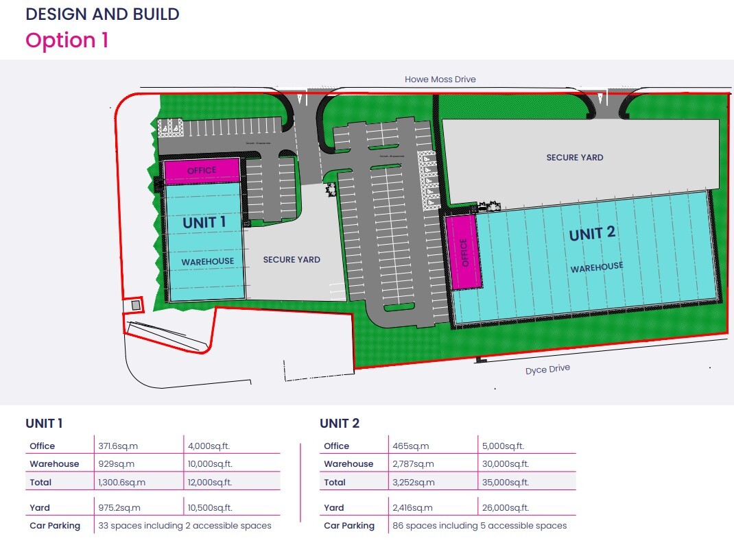 Howemoss Dr, Dyce for lease Site Plan- Image 1 of 1