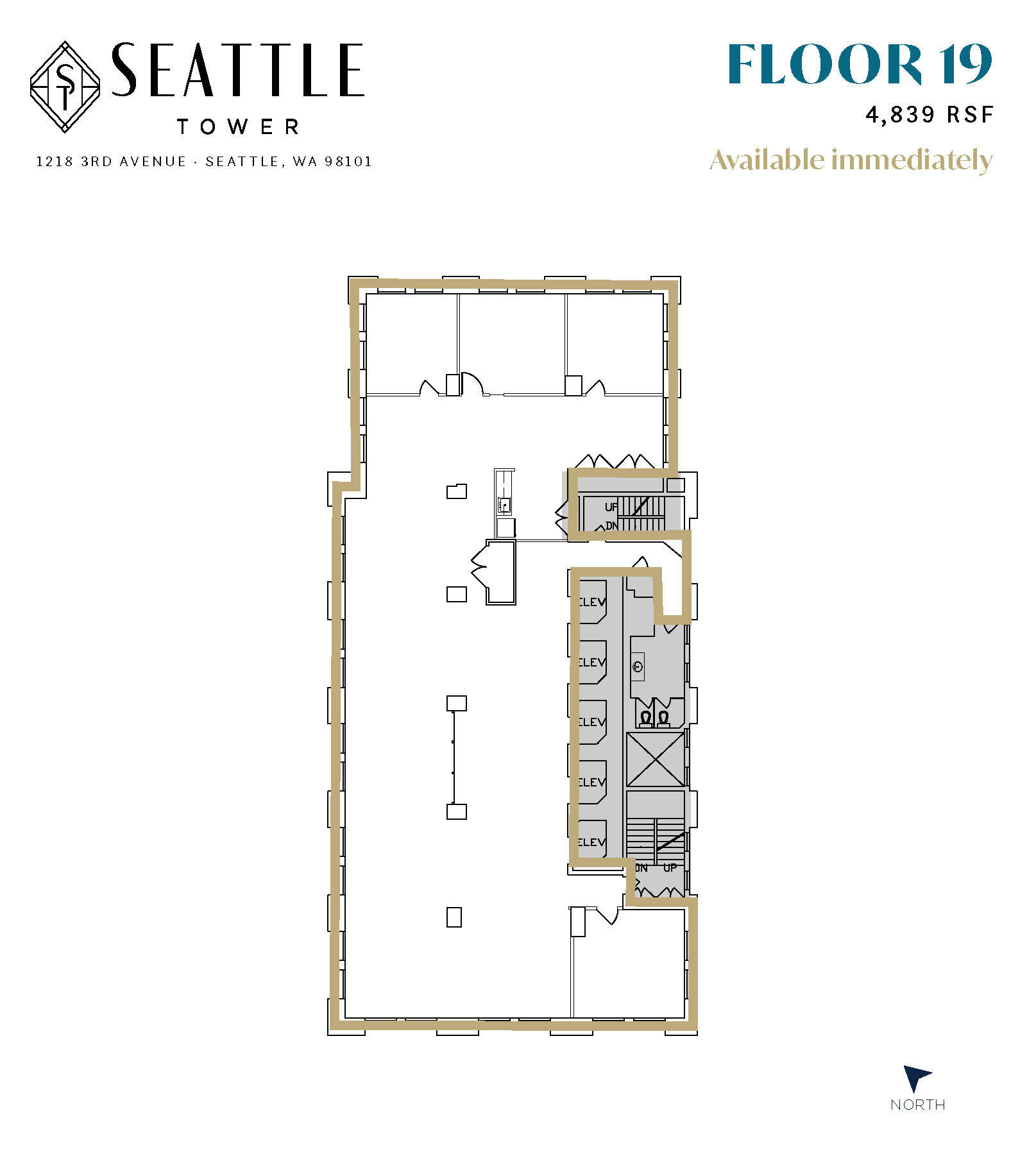 1218 3rd Ave, Seattle, WA for lease Floor Plan- Image 1 of 1