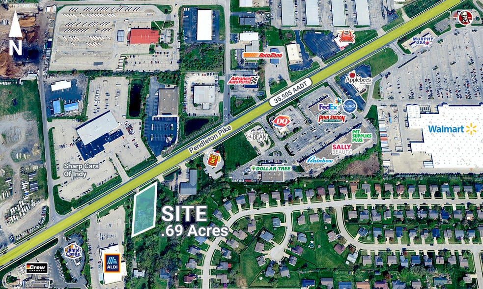 10405 Pendleton Pike, Indianapolis, IN à vendre - Photo du bâtiment - Image 2 de 2