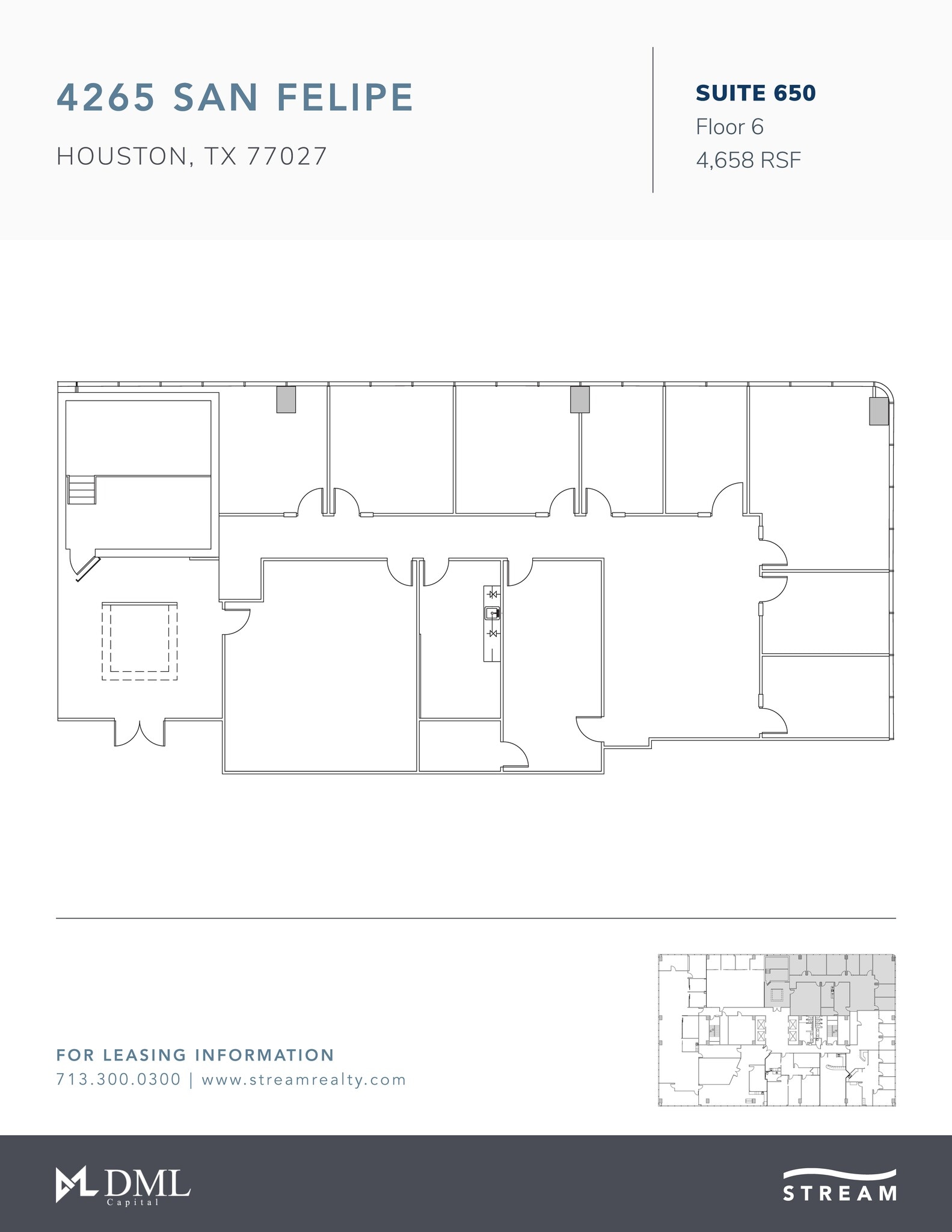 4265 San Felipe St, Houston, TX for lease Floor Plan- Image 1 of 1