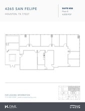 4265 San Felipe St, Houston, TX for lease Floor Plan- Image 1 of 1