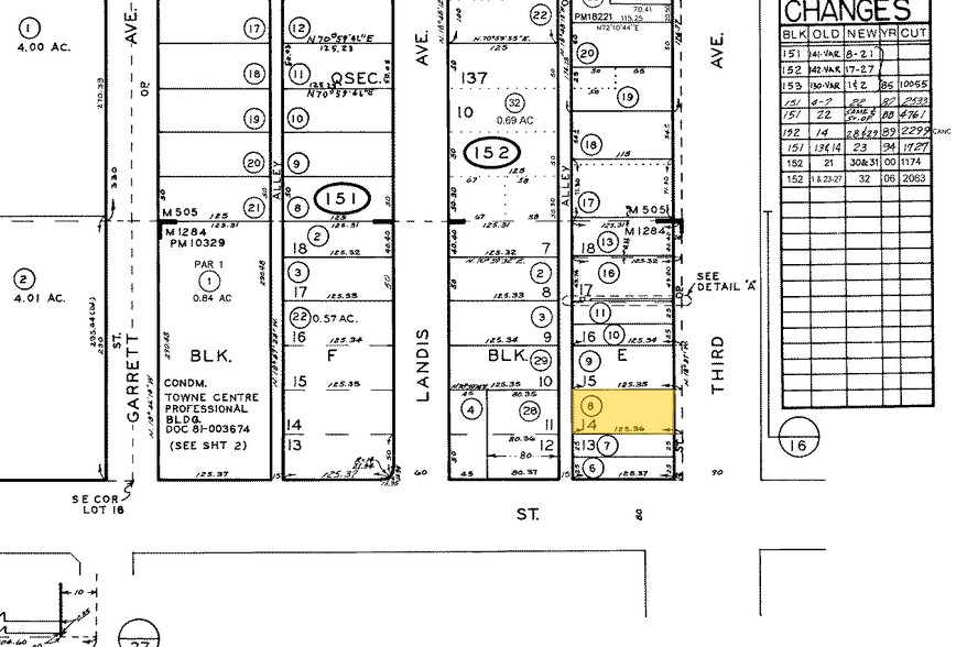 296 3rd Ave, Chula Vista, CA for lease - Plat Map - Image 2 of 3