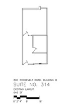 800 Roosevelt Rd, Glen Ellyn, IL à louer Plan d’étage- Image 2 de 2