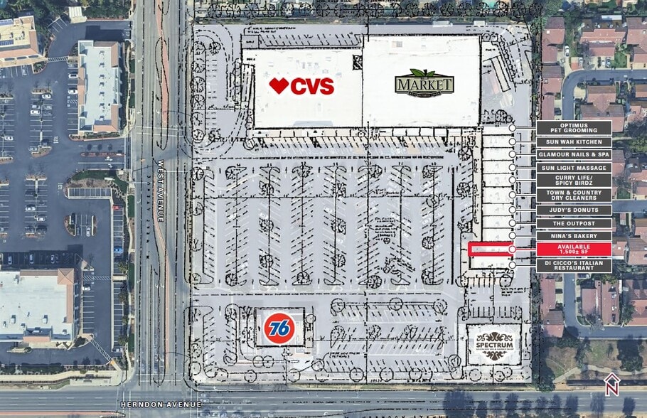 7038-7078 N West Ave, Fresno, CA for lease - Building Photo - Image 2 of 5