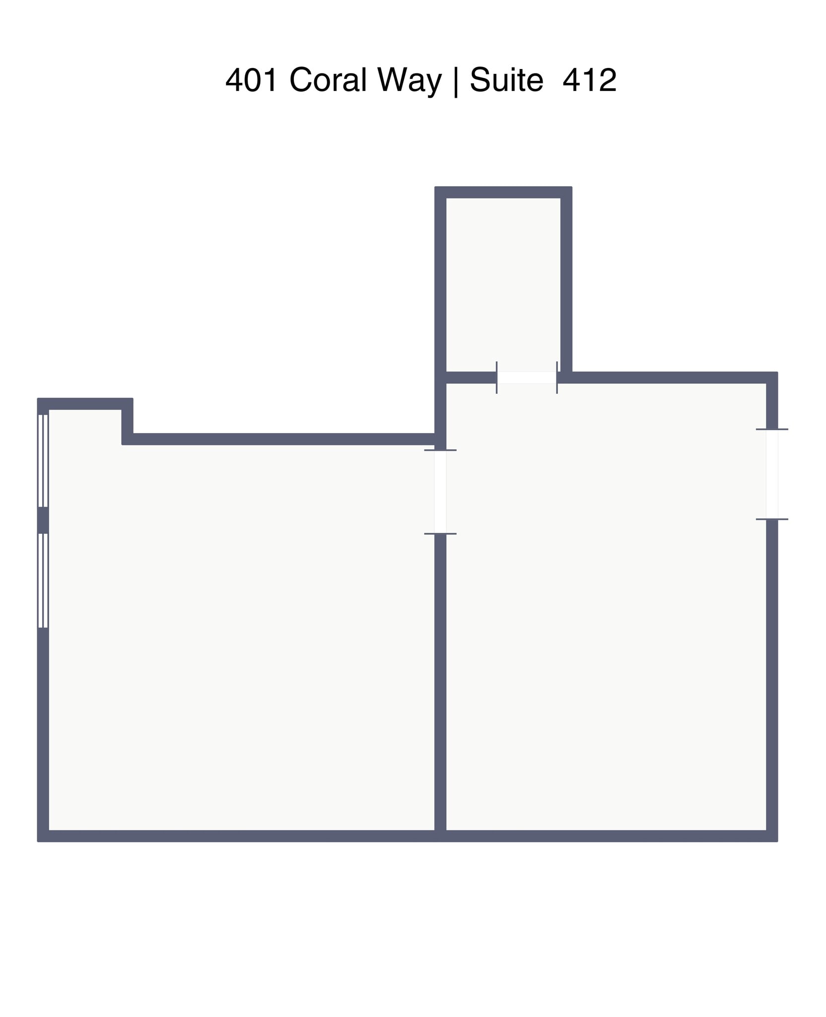 401 Coral Way, Coral Gables, FL à louer Plan de site- Image 1 de 1