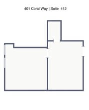 401 Coral Way, Coral Gables, FL à louer Plan de site- Image 1 de 1