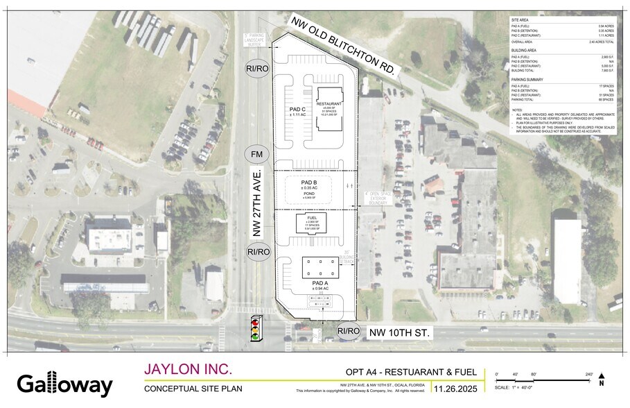 NEC NW 27th Avenue & NW 10th Street, Ocala, FL à louer - Plan de site - Image 1 de 1