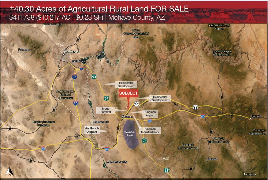 ±40.30 Acres of Agricultural Rural Land, Kingman, AZ for sale - Primary Photo - Image 1 of 1